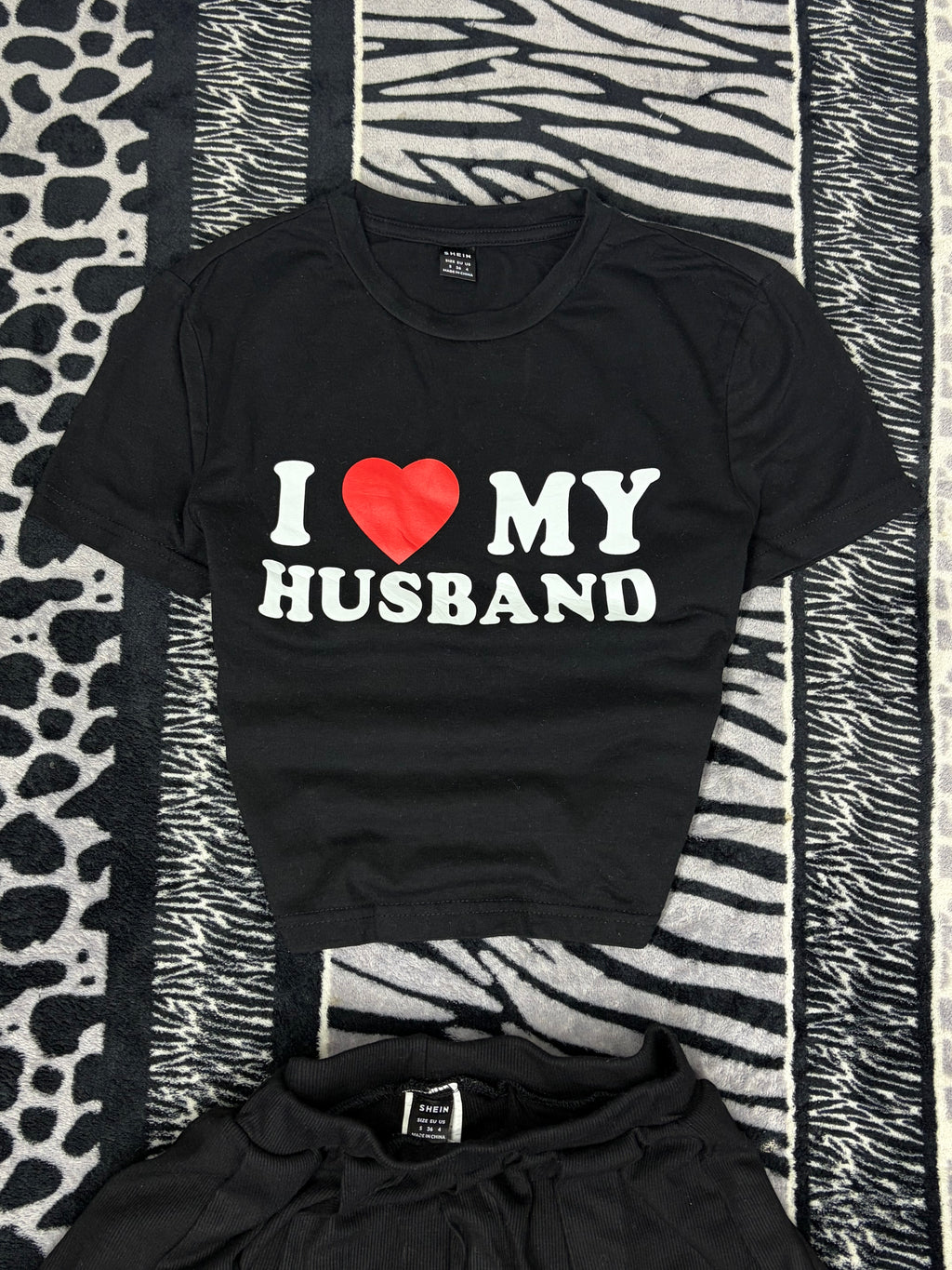Top Crop Shein “I <3 My Husband”