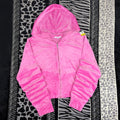 Sudadera c/Cierre y Gorro Iris de Terciopelo