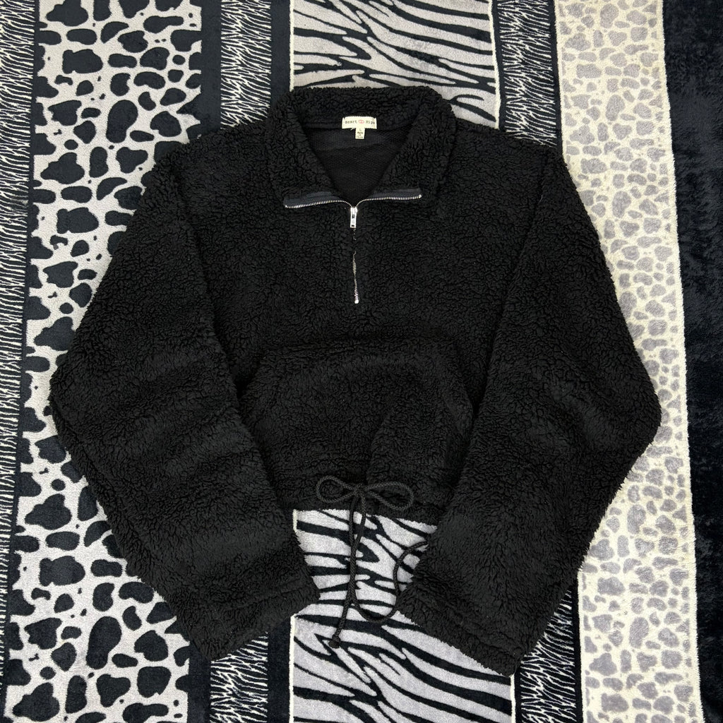 Sudadera corta teddy