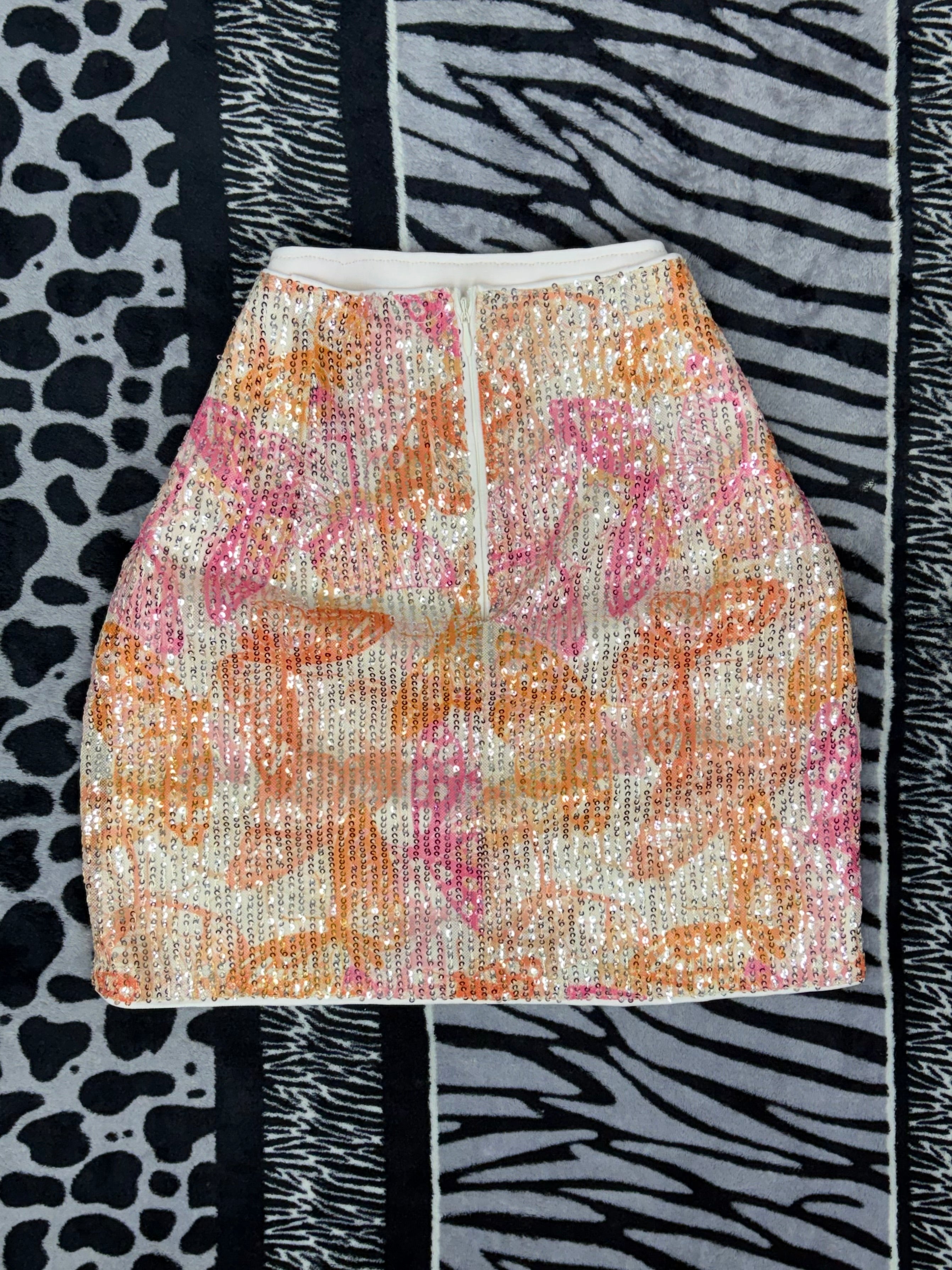 Falda lentejuelas, mariposas