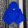 Sudadera Corta Ajustable Con Gorro Y Bolsas