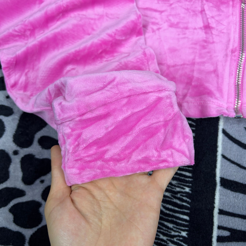 Sudadera c/Cierre y Gorro Iris de Terciopelo