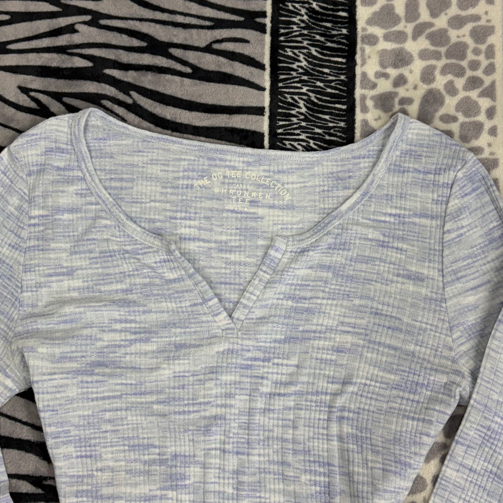 Top Crop Manga Larga Aeropostale
