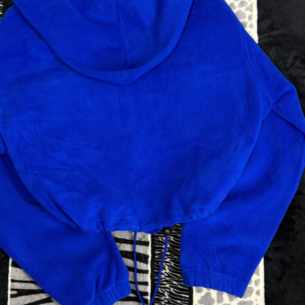 Sudadera Corta Ajustable Con Gorro Y Bolsas