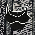 Top Crop Shein Deportivo Acanalado