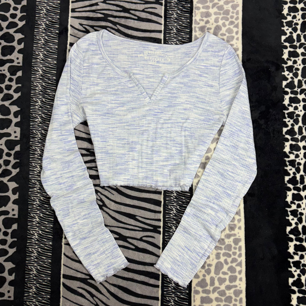 Top Crop Manga Larga Aeropostale