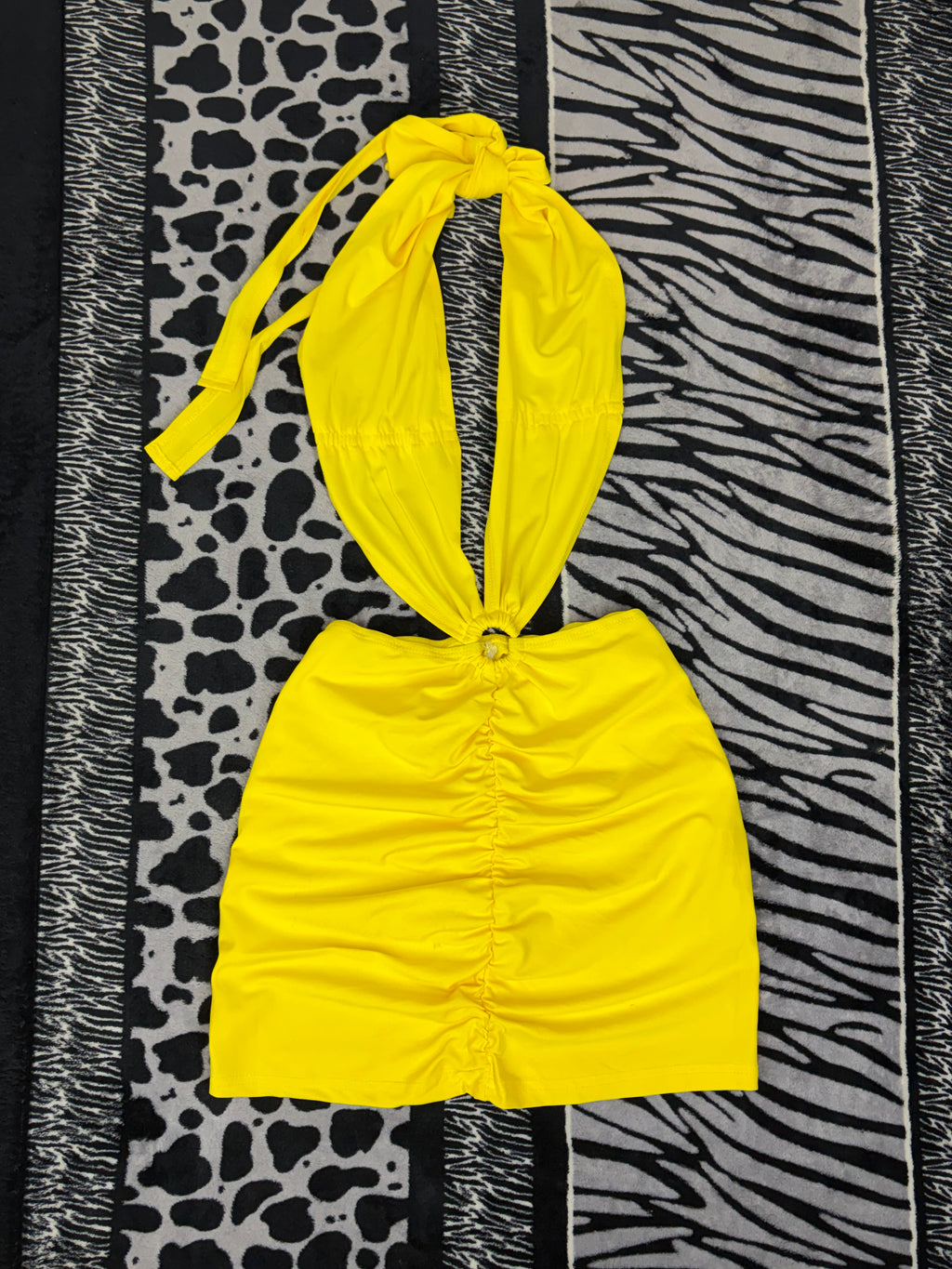 Vestido mini asimétrico