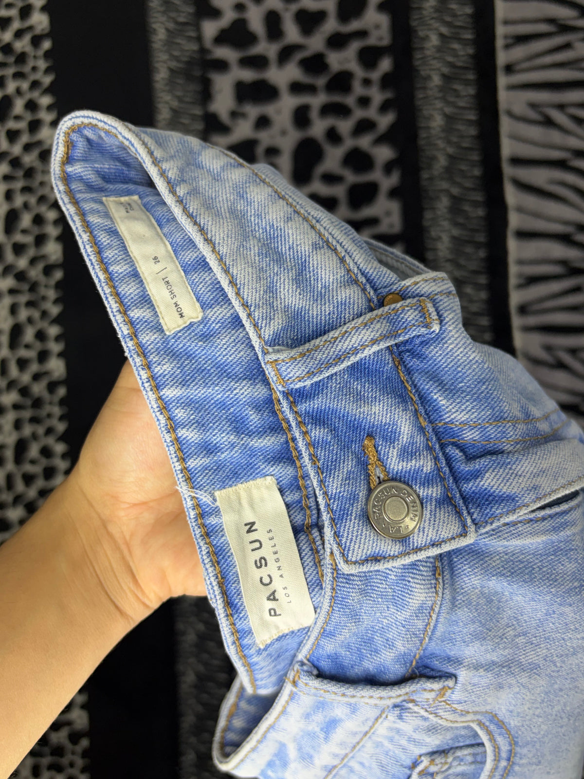 Short Pacsun de Denim Lavado Claro