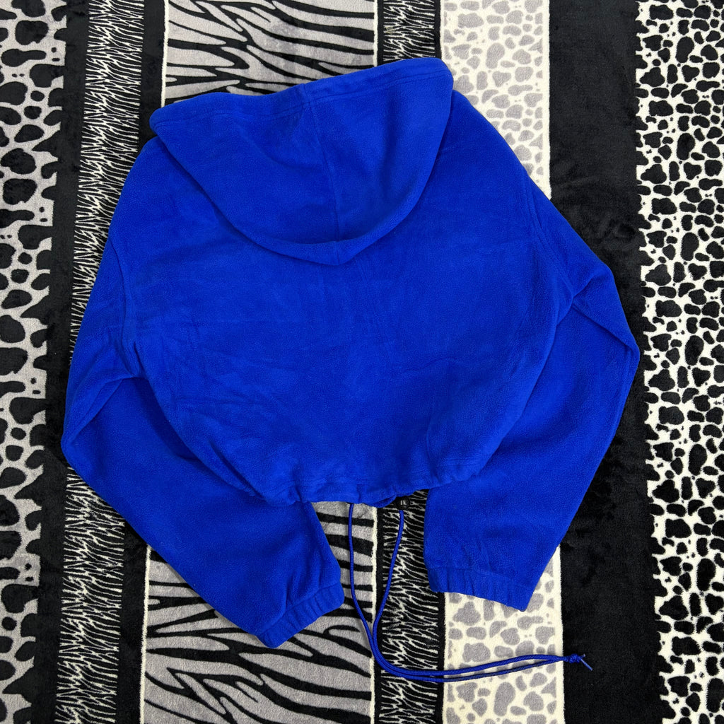Sudadera Corta Ajustable Con Gorro Y Bolsas