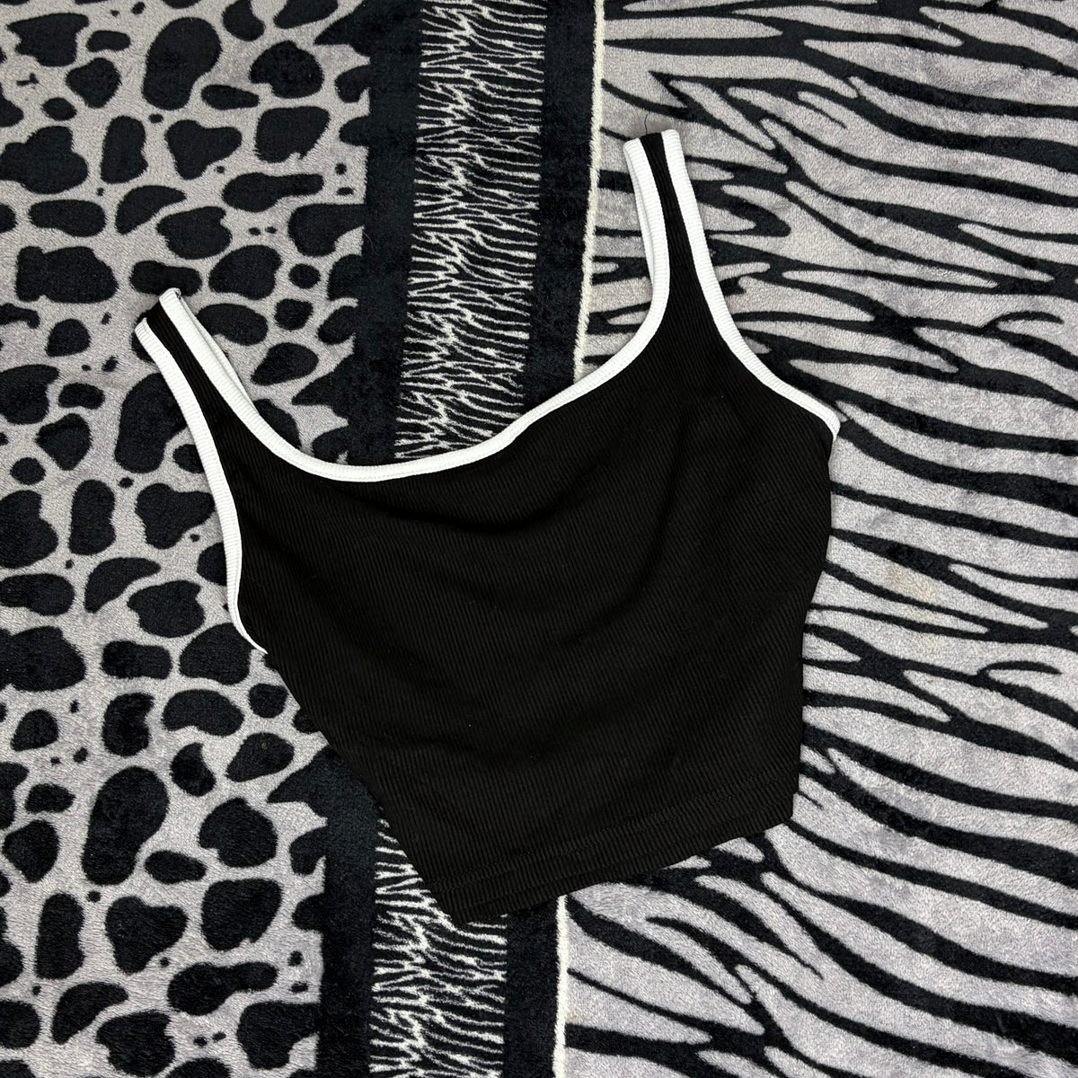 Top Crop Shein Deportivo Acanalado