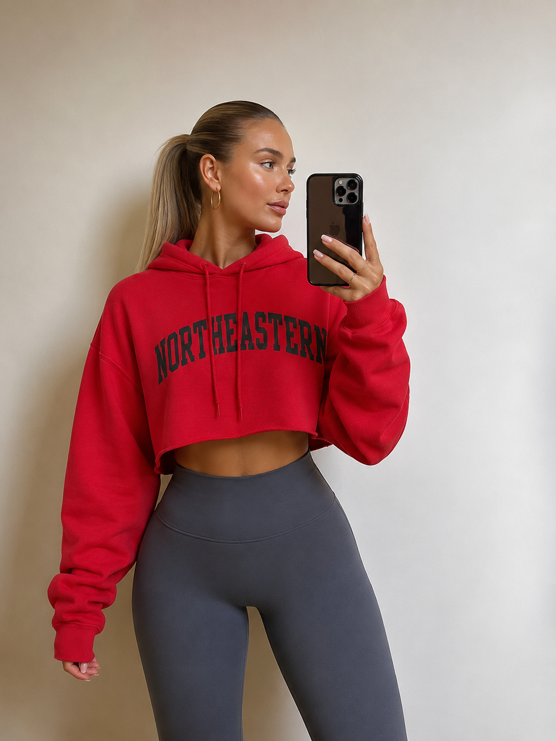 Sudadera corta “Northeastern”