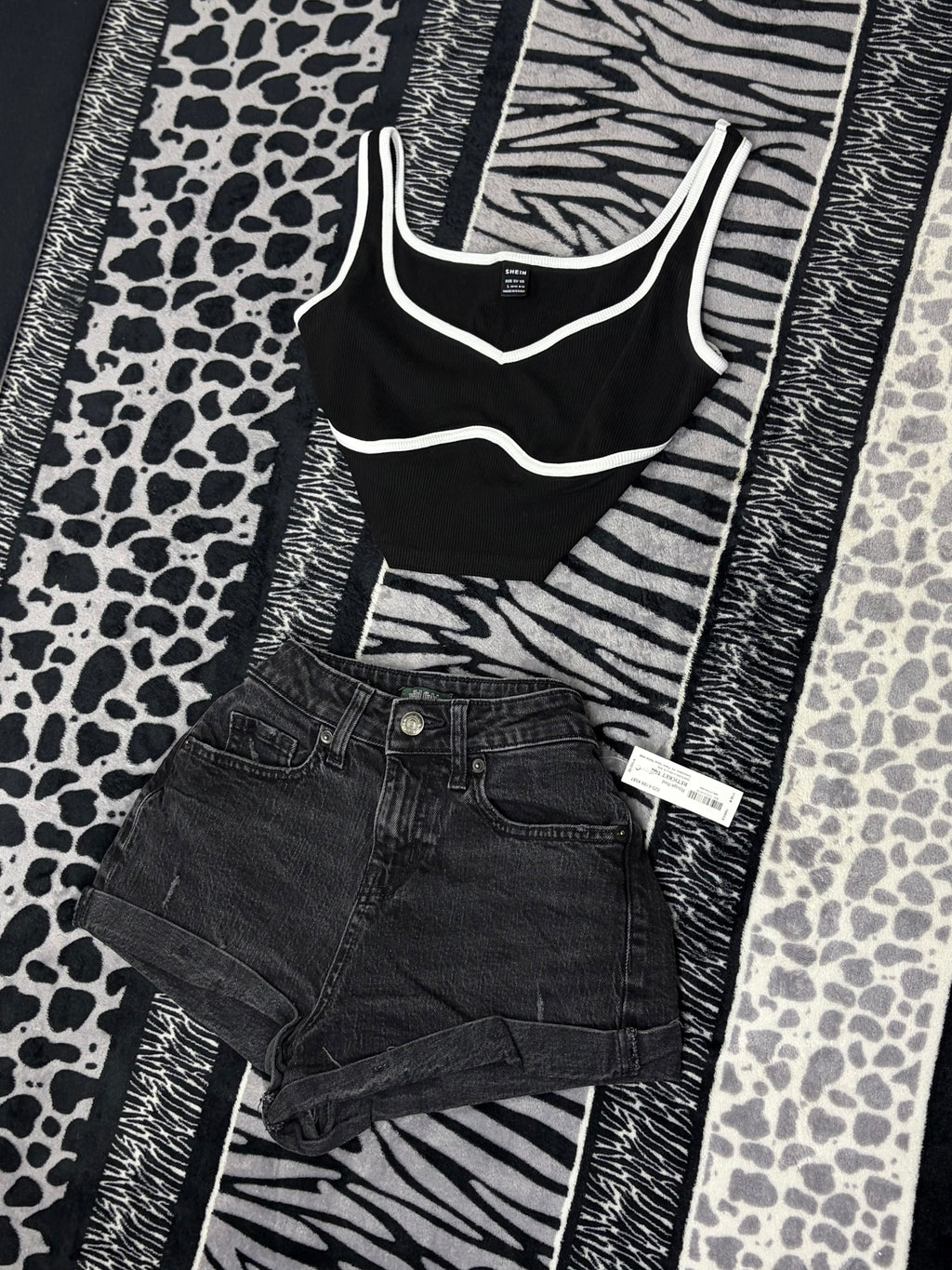 Top Crop Shein Deportivo Acanalado