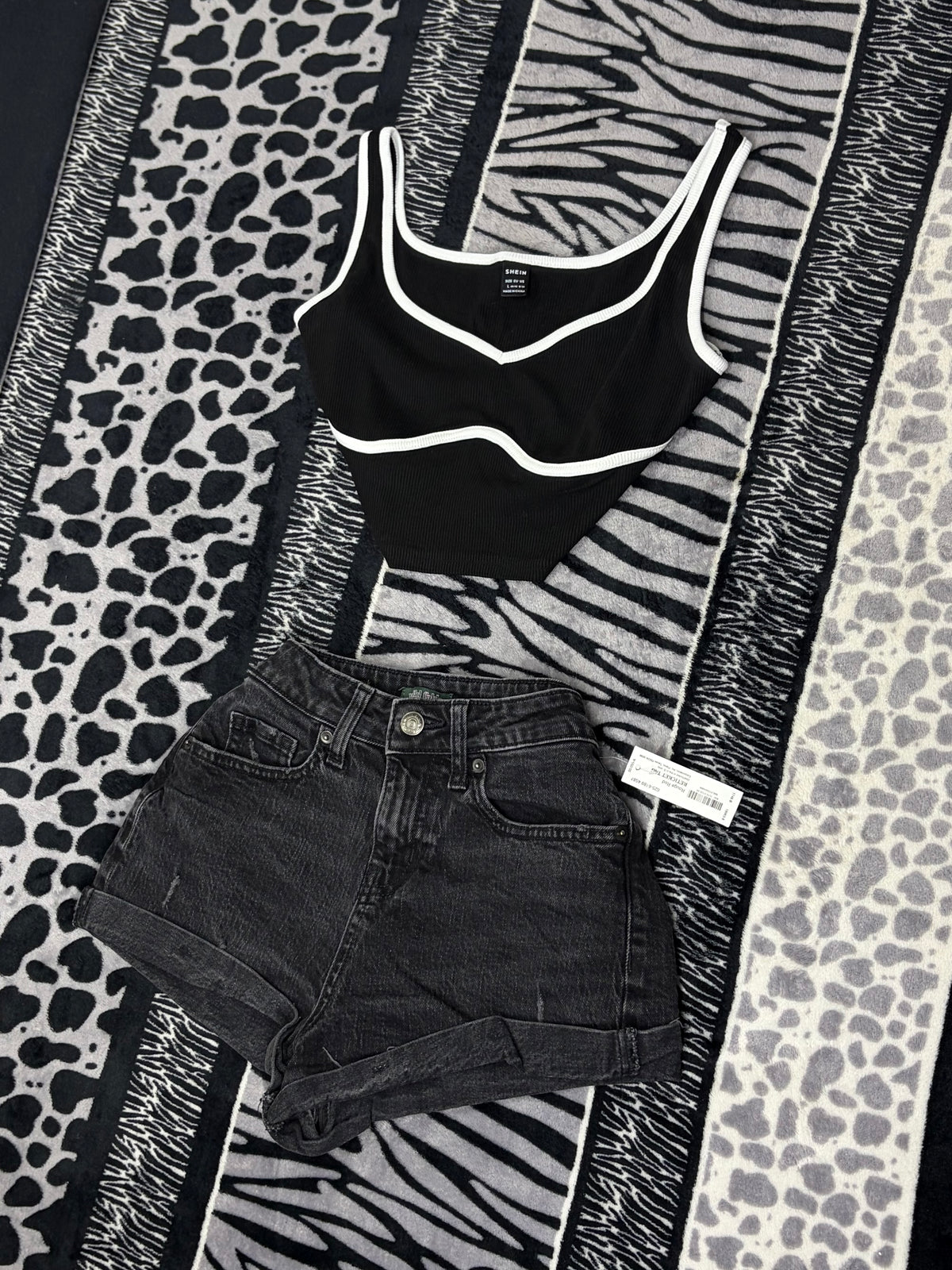 Top Crop Shein Deportivo Acanalado